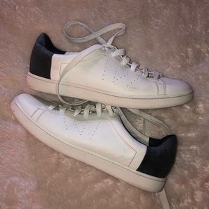 Jean/ white leather Vince sneakers